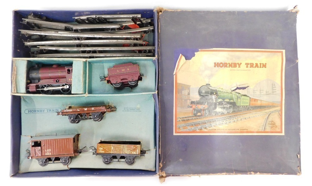 Hornby tinplate hot sale clockwork train set