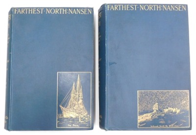 Nansen (Fridtjof) Farthest North FIRST EDITION 2 vol., contains letter and note to Edmund Hillary loosely inserted, 4to, 1897. - 2