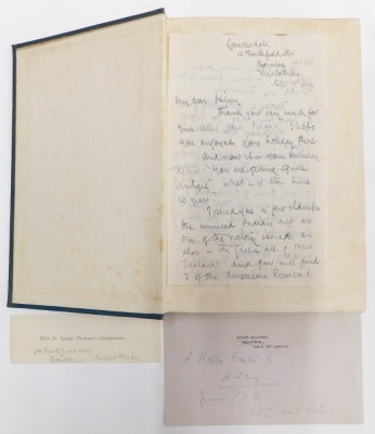 Nansen (Fridtjof) Farthest North FIRST EDITION 2 vol., contains letter and note to Edmund Hillary loosely inserted, 4to, 1897. - 4