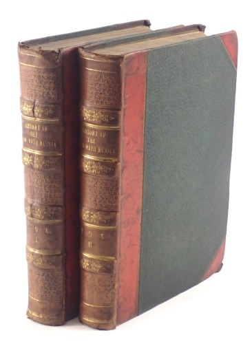 Tyrrell (Henry) A History of the Present War with Russia, 2 vol, contemporary half calf over patterned boards, 4to, n.d. [c.1855]