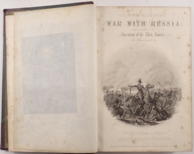 Tyrrell (Henry) A History of the Present War with Russia, 2 vol, contemporary half calf over patterned boards, 4to, n.d. [c.1855] - 2