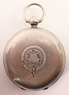 A silver cased pocket watch with white enamel dial, stamped The Express English Lever retailed by JG Greaves of Sheffield, Chester hallmarks, and a white metal pocket watch, retailed by Langdon Davis and Co Birmingham, Swiss made movement and case. (2) - 5