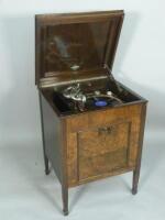 A Gilbert gramophone in walnut veneered case