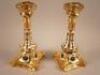 A pair of Royal Crown Derby porcelain candlesticks