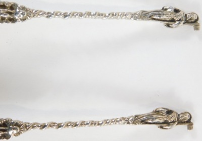 Two Edward VII silver apostle anointing spoons, each with a circular bowl, the handles cast with a figure of St Peter, John Millwood Banks, Chester 1906, 3.3oz. - 2