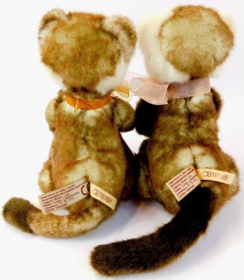 Two Charlie Bears Hide and Seek meerkats, CB161691 and CB161689. - 2