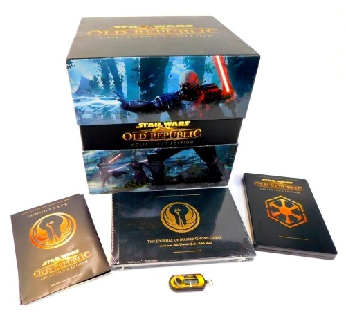 A Star Wars The Old Republic Collector's Edition PC game, in presentation box, lacking figure.