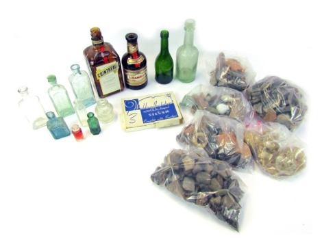 Archaeological finds, to include pottery, various glass bottles, etc. (1 box)