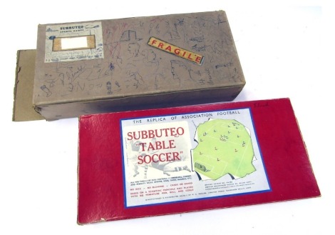 A Subbuteo table soccer game, by PA Adolph, Tunbridge Wells, boxed.