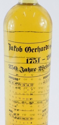 A presentation bottle of J Jacob Gerhardt Rlierstein to commemorate the 250th year anniversary. - 2