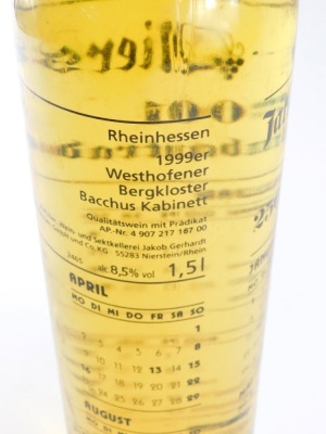 A presentation bottle of J Jacob Gerhardt Rlierstein to commemorate the 250th year anniversary. - 3