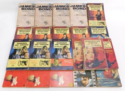 Fleming (Ian). James Bond, numerous Pan Publication paperback editions, including some multiple copies and some first editions, including Diamonds are Forever, For Your Eyes Only, Thunderball, Dr No, Goldfinger, From Russia With Love, etc. (53) - 2