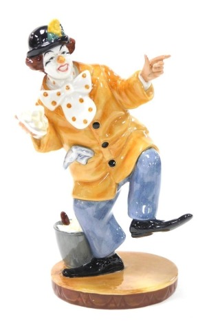 A Royal Doulton figure modelled as The Clown, HN2890.