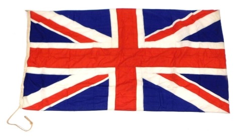 A Union Flag, 117cm x 217cm.