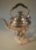 A late Victorian silver spirit kettle on stand by Mappin and Webb