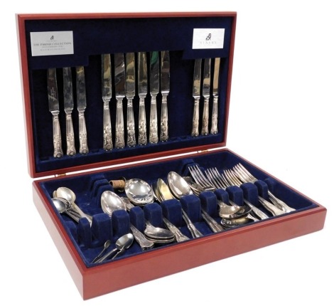 A part canteen of Viners Kings pattern plated cutlery, from the Parish collection, originally for eight place settings.