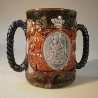 A Royal Doulton Nelson Memorial two handled loving cup