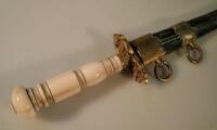 A 19thC ivory handled dagger