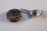 A George III silver caddy spoon