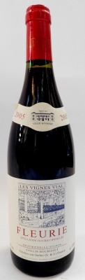 Six bottles of Les Vignes Vial Fleurie 2005. - 2