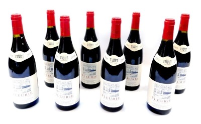 Eight bottles of Les Vignes Vial Fleurie 2005.