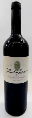 Four bottles of Martin Johnson Limited Edition Testimonial Collection Shiraz Merlot. - 2