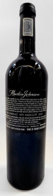 A bottle of Martin Johnson Limited Edition Testimonial Collection Shiraz Merlot, signed. - 3