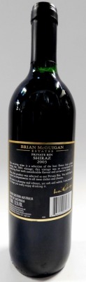 Two bottles of Fifth Leg Western Australian 2003 Wine, bottle of Brian McGuigan's Personal Reserve Tawny, bottle of Shingle Peak 2005 Pinot Noir, bottle of Brian McGuigan 2003 Shiraz, and bottle of Jacobs Creek Shiraz. (6) - 7