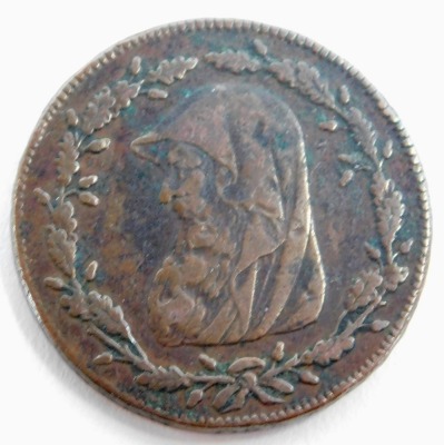 A George III Anglesey Miners Half Penny 1788, pre-decimal British coinage, to include pennies, 3ds, etc, and various EP flatware. (a quantity) - 3