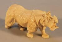 A Chinese carved figure of a Rhinoceros