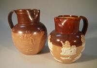 Two Doulton stoneware ale jugs