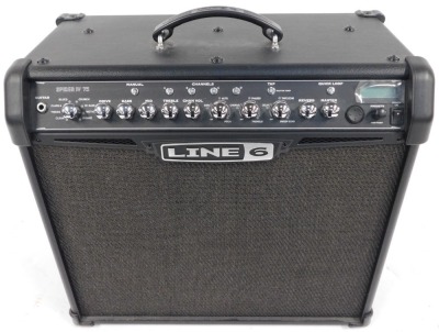 A Line 6 Spider IV 75 guitar amplifier, with handbook. - 2