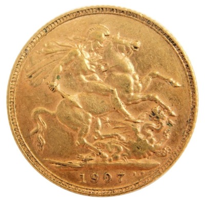 An Edward VII full gold sovereign, dated 1907. - 2