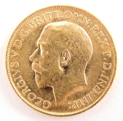 A George V full gold sovereign, dated 1912.