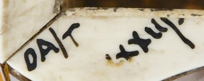 A Georgian tortoiseshell serpentine tea caddy, with silver and ivory inlay, the hinged lid opening to reveal two lidded compartments, raised on bun feet, 20cm wide. - 4