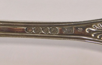 A set of six Victorian King's pattern table forks, initial engraved, Mary Chawner, London 1839, 20.2oz. - 2