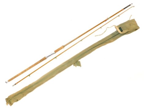 A Brothers Palakona spinning rod, numbered H72234, 9ft 6.