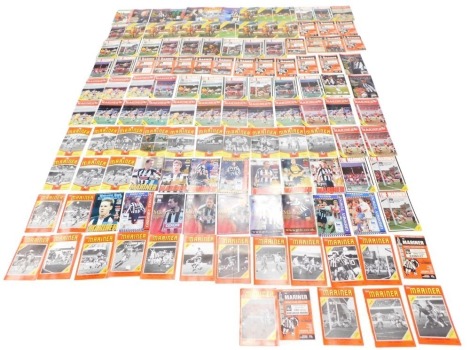 A large quantity of football programmes, to include Grimsby town mainly 1970s onwards, Bolton Wanders vs. Liverpool 1965, Sunderland, Bristol Rovers, Blackpool, Luton Town, Burnley, etc.