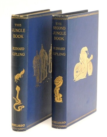 Kipling (Rudyard) THE JUNGLE BOOK, second printing, 1894; THE SECOND JUNGLE BOOK, second impression, 1897 (2)