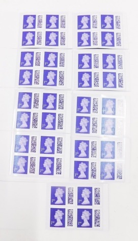 Ten books of four first class stamps.