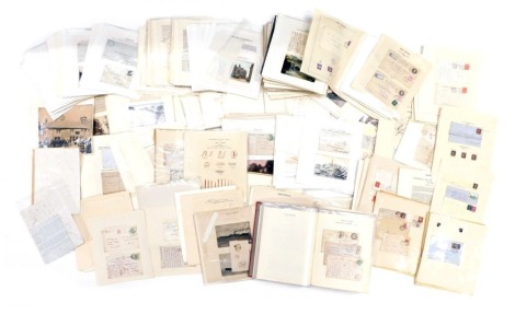 GB.- Postal History.- A large and comprehensive collection of Huddersfield and W. Yorkshire postal history, including pre-stamp postage, various1d reds tied to envelopes (3 box folders and loose material)