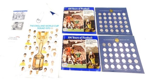 Two commemorative Esso coin part sets, together with Concorde memorabilia, The Spinners signed card and Stanley Matthews photograph bearing signature.