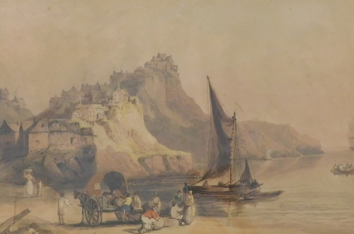 Francis Nicholson (1753-1844). Robin Hood's Bay, Yorkshire, watercolour, attributed and titled verso, 33cm x 50cm.