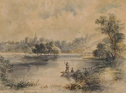 J Constable (19thC). Ross Castle, watercolour, titled, unsigned, 25cm x 34cm.