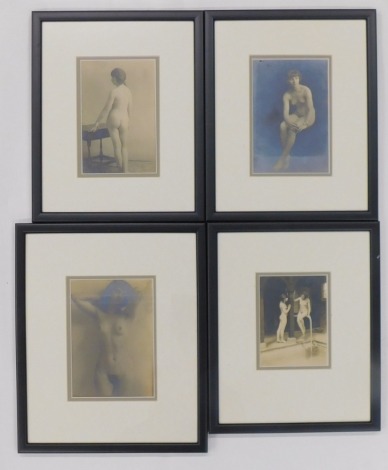 Rayner Archive. Four framed and mounted photographs, Threresa Rayner nee Zecchia, 12cm x 19cm (4). Possibly taken by Yvonne Gregory c.1925.