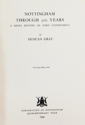 Meaby (K. Tweedale, CBE, DL). Nottinghamshire, extracts from the County Records of the 18thC, printed for private circulation, gilt tooled green cloth, published by Thomas Forman and Sons Ltd, Walton (Ronald G, JP) The History of Nottingham Chamber of Com - 2