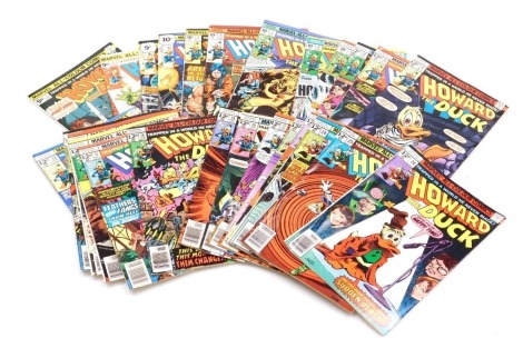 Marvel comics. Twenty six editions of Howard The Duck, issues 1-26 inclusive, (Bronze Age).