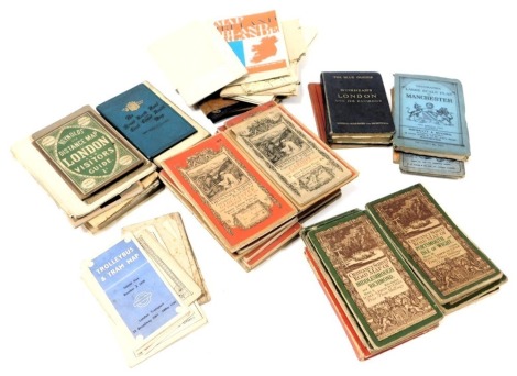 A group of England and Wales maps, including Ordnance Survey, Bartholomew's, Reynolds New Distance map of London and visitors guide, Geographia large scale plan of Manchester, Henstock & Faulkes' cycling map of seventy miles about Liverpool, further maps 