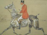 In the manner of Charles Johnson Payne (1884-1967). Huntsman on horseback