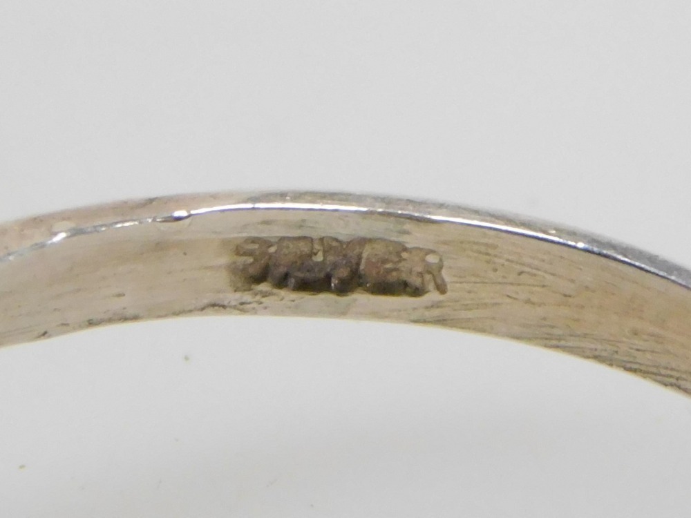 A cameo ring, bust portrait of a lady, in a yellow metal claw mount ...